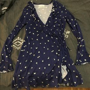 UO Ruffle Wrap Dress - Brand New!